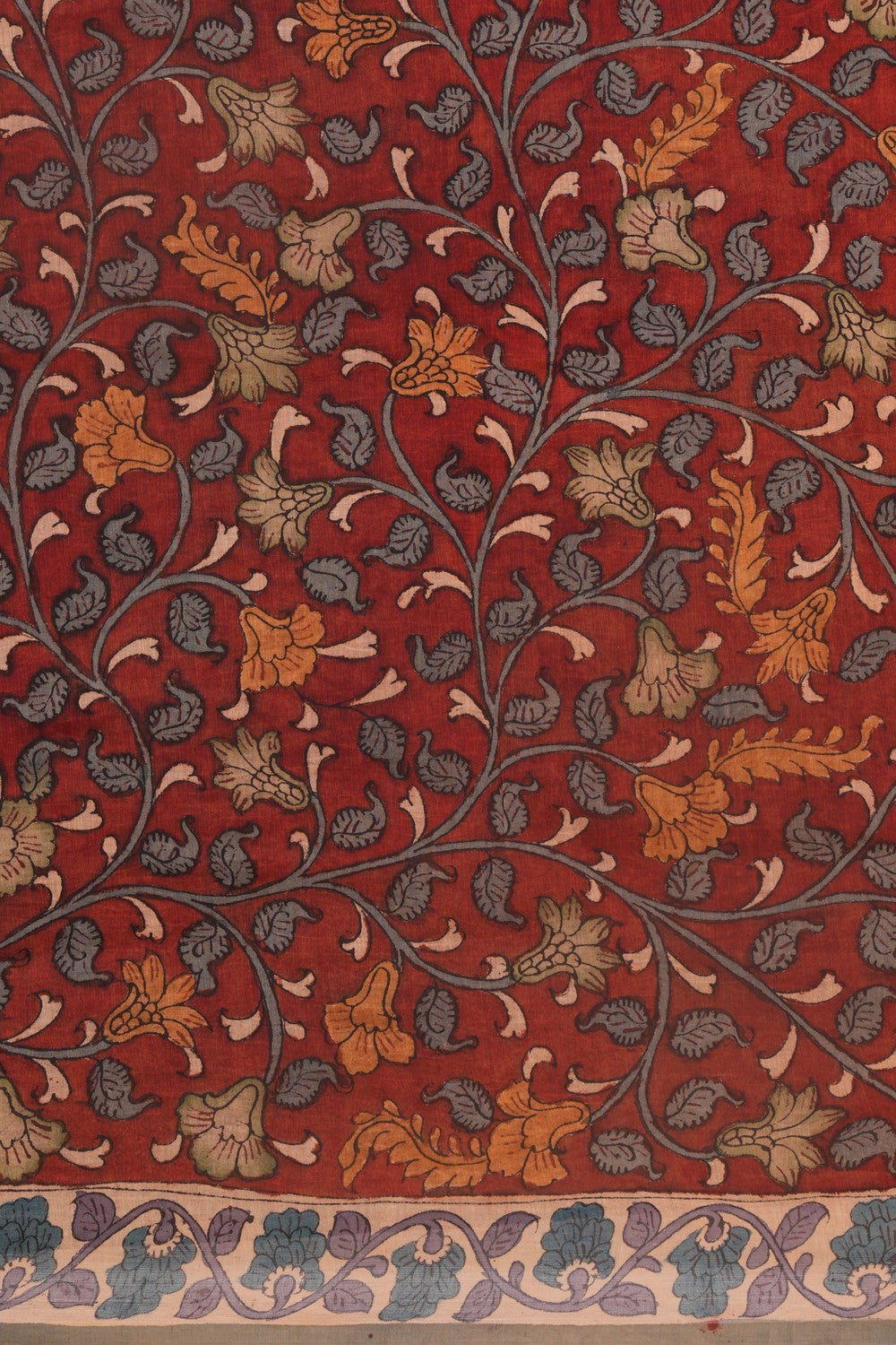 Image of Linen Silk Smoky Blue Saree